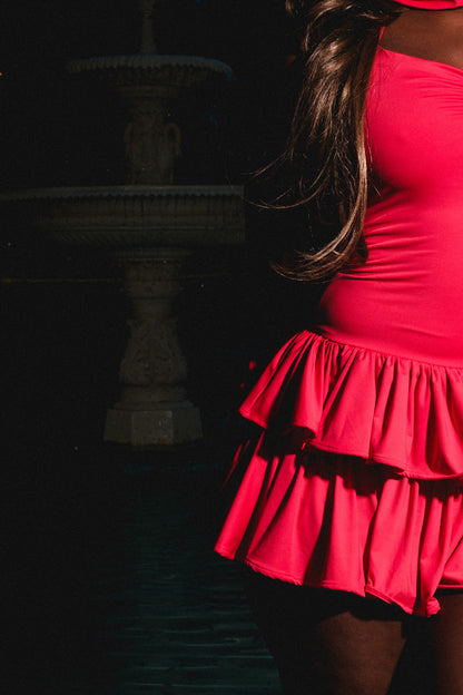 The Milu Swim Dress - Red
